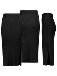 Eight2Nine Spódnica w kolorze czarnym rozmiar: M. Czarne spódnice damskie Eight2Nine, m, bez wzorów, prążkowane, midi. Za 82.99 zł.