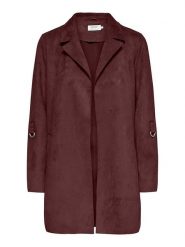 ONLY Płaszcz przejściowy w kolorze bordowym rozmiar: XL. Czerwone płaszcze damskie Only, xl, bez wzorów, ze skóry, bez kaptura. Za 179.95 zł.