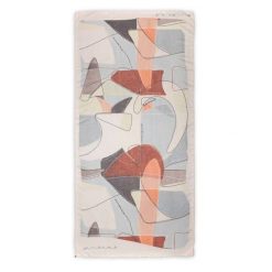 Szal damski Anekke, z lekkiego materiału i artystycznym wzorem, beżowy, 42480-052. Brązowe szaliki damskie Anekke, z aplikacjami. Za 119.00 zł.