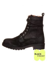 TRAVELIN' Skórzane botki w kolorze czarnym rozmiar: 40. Czarne botki damskie Travelin', z okrągłym noskiem, bez obcasa, bez zapięcia. Za 505.99 zł.