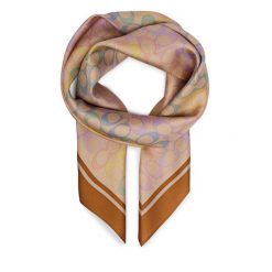 Chusta Coach. Brązowe chusty damskie Coach, bez wzorów. Za 399.99 zł.