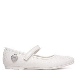 Baleriny Primigi. Białe baleriny dziewczęce Primigi, bez wzorów, bez obcasa, bez zapięcia. Za 149.99 zł.