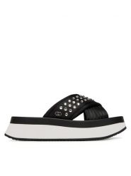 Liu Jo Klapki Dreamy Sandal 05 BA5091 TX001 Czarny. Czarne klapki damskie Liu Jo, bez wzorów, z materiału, bez obcasa, bez zapięcia. Za 319.99 zł.