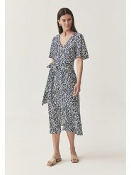 TATUUM Sukienka w kolorze granatowo-białym rozmiar: 42. Niebieskie sukienki damskie TATUUM, bez wzorów, z tkaniny, bez ramiączek. Za 211.31 zł.