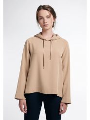 Eterna Bluza w kolorze beżowym rozmiar: 38. Brązowe bluzy damskie Eterna, bez wzorów, z kapturem. Za 122.96 zł.