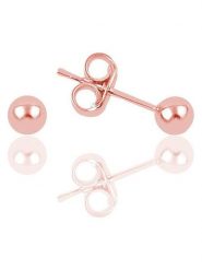 Miu Silver Pozłacane kolczyki-wkrętki rozmiar: onesize. Różowe kolczyki damskie Miu Silver, pozłacane. Za 43.99 zł.