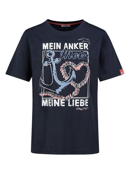 Eight2Nine Koszulka w kolorze granatowym rozmiar: M. Niebieskie koszulki damskie Eight2Nine, m, bez wzorów, z bawełny, bez kołnierzyka, bez ramiączek. Za 43.99 zł.