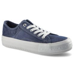 Granatowe Trampki Lee Cooper Damskie Lekkie Buty. Niebieskie trampki damskie Lee Cooper, bez wzorów, bez zapięcia. Za 99.99 zł.