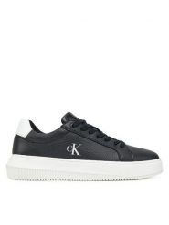 Calvin Klein Jeans Sneakersy Chunky Cupsole Low Mg YW0YW01769 Czarny. Czarne obuwie sportowe damskie Calvin Klein Jeans, z jeansu, bez zapięcia. Za 279.99 zł.