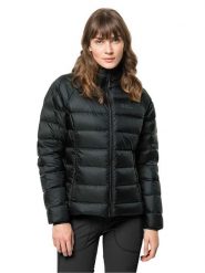 Jack Wolfskin Kurtka puchowa w kolorze czarnym rozmiar: M. Czarne kurtki damskie Jack Wolfskin, m, bez wzorów, z poliamidu, bez kaptura. Za 571.03 zł.