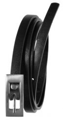 Pasek damski Cavaldi BB-CV-11A BLACK 105 czarny. Czarne paski damskie 4U Cavaldi, bez wzorów, ze skóry ekologicznej. Za 19.99 zł.