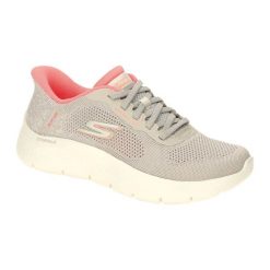 Buty SKECHERS GO WALK FLEX SAFIYA Beżowy. Brązowe obuwie sportowe damskie Skechers, z tkaniny, bez zapięcia, do biegania, Skechers Sport. Za 404.67 zł.