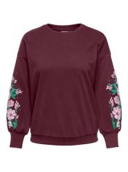 ONLY Carmakoma Bluza w kolorze bordowym rozmiar: L-50/52. Czerwone bluzy damskie Only Carmakoma, l, bez wzorów, bez kaptura. Za 109.95 zł.
