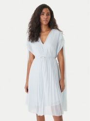 BOSS Sukienka koktajlowa Doplisse 50558254 Błękitny Relaxed Fit. Niebieskie sukienki damskie Boss, bez wzorów, z syntetyku, wizytowe, bez ramiączek. Za 1,649.00 zł.