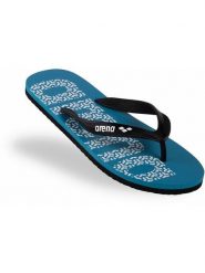 Arena Japonki w kolorze niebiesko-czarnym rozmiar: 36. Czarne klapki damskie Arena, bez wzorów, bez obcasa, bez zapięcia. Za 39.40 zł.