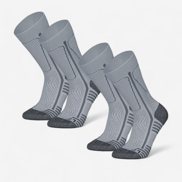 Second Life - Skarpety turystyczne SH500 Mountain Mid - Stan Doskonały. Niebieskie skarpetki damskie QUECHUA, bez wzorów, z materiału. Za 71.99 zł.