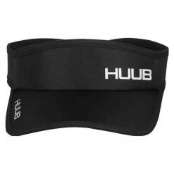 Czapka Huub Run II. Czarne czapki z daszkiem damskie HUUB, bez wzorów, z materiału. Za 155.50 zł.