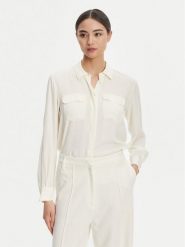 Marella Koszula Calabra 2523116061 Biały Regular Fit. Białe koszule damskie Marella, bez wzorów, z syntetyku, bez kołnierzyka, bez ramiączek. Za 599.99 zł.