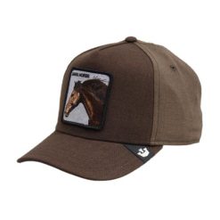 Czapka z daszkiem Goorin Bros. Dark Horse Field 101-1456-BRO. Brązowe czapki z daszkiem damskie Goorin Bros, bez wzorów. Za 188.00 zł.