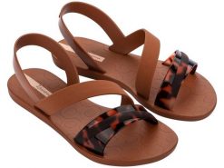 Buty sandały damskie Ipanema Vibrant Sandal Fem. Brązowe sandały damskie Ipanema, bez wzorów, z materiału, bez obcasa, bez zapięcia. Za 139.00 zł.