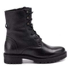Trapery Geox. Czarne trapery damskie Geox, bez zapięcia. Za 429.99 zł.