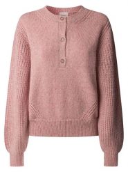 Pepe Jeans Sweter "Nica" w kolorze jasnoróżowym rozmiar: S. Różowe swetry klasyczne damskie Pepe Jeans, s, z jeansu, bez kołnierzyka. Za 149.31 zł.