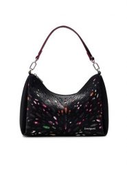 Desigual Torebka 25SAXPA1 Czarny. Czarne torebki klasyczne damskie Desigual, ze skóry, bez dodatków. Za 199.99 zł.