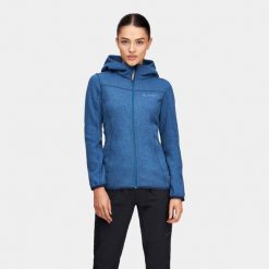 Bluza trekkingiwa polarowa damska Alpinus Stroppia. Niebieskie bluzy damskie Alpinus, xl, bez wzorów, z polaru, bez kaptura. Za 359.00 zł.