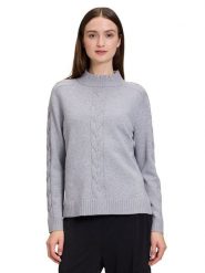 Betty Barclay Sweter w kolorze szarym rozmiar: 42. Szare swetry klasyczne damskie Betty Barclay, ze splotem, bez kołnierzyka. Za 165.99 zł.