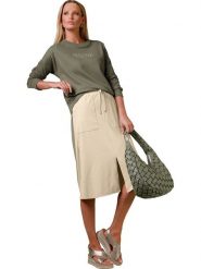 Heine Bluza w kolorze khaki rozmiar: 42. Brązowe bluzy damskie Heine, bez wzorów, bez kaptura. Za 86.99 zł.