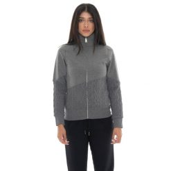 Bluza zimowa Damen ze Stehkragen und Reißverschluss, Leone 1947 Warkocz. Szare bluzy damskie LEONE 1947 APPAREL, na zimę, bez wzorów, z bawełny, bez kaptura. W wyprzedaży za 157.01 zł.