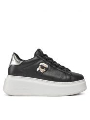 KARL LAGERFELD Sneakersy KL63530N Czarny. Czarne obuwie sportowe damskie KARL LAGERFELD, ze skóry, bez zapięcia. Za 539.99 zł.