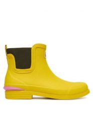 Barbour Kalosze Abbeyfield LRF0129YE11 Żółty. Żółte kalosze damskie Barbour, bez wzorów, z gumy. Za 439.99 zł.