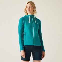 Bluza damska z kapturem Regatta Vatana. Niebieskie bluzy damskie Regatta, m, bez wzorów, z elastanu, z kapturem. Za 243.50 zł.