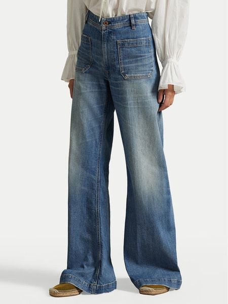 Polo Ralph Lauren Jeansy 211A96155001 Niebieski Regular Fit. Niebieskie jeansy damskie Polo Ralph Lauren. Za 989.99 zł.