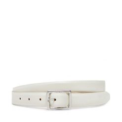 Pasek Damski Calvin Klein. Białe paski damskie Calvin Klein, bez wzorów. Za 149.99 zł.