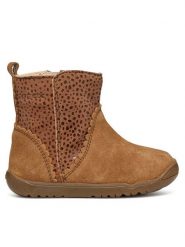 Geox Kozaki B Macchia Girl B264PA 00722 C6627 Brązowy. Brązowe kozaki dziewczęce Geox, bez wzorów, ze skóry, bez obcasa, bez zapięcia. Za 289.99 zł.