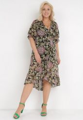 Czarna Sukienka Darorgon. Czarne sukienki damskie Born2be, z aplikacjami, boho, bez ramiączek. Za 189.99 zł.
