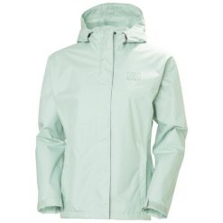 Kurtka przeciwdeszczowa damska Helly Hansen Seven J. Zielone kurtki damskie Helly Hansen, bez wzorów, bez kaptura. Za 510.50 zł.