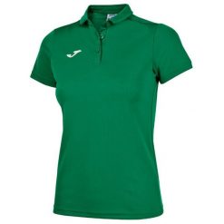 Koszulka polo do tenisa damska Joma Hobby. Zielone bluzki damskie Joma, l, bez wzorów, sportowe, bez kołnierzyka, bez ramiączek. W wyprzedaży za 128.10 zł.