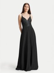 Hey Kyla Sukienka wieczorowa 5AC105HK Czarny Regular Fit. Czarne sukienki damskie Hey Kyla, bez wzorów, z syntetyku, wizytowe, bez ramiączek. Za 449.99 zł.