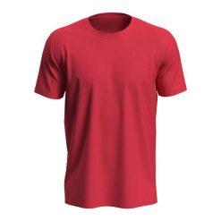 Koszulka Unisex Dla Dorosłych Lux. Czerwone bluzki damskie Stedman, s, bez wzorów, bez kołnierzyka, bez ramiączek. Za 49.99 zł.