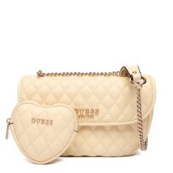 Torebka Guess. Żółte torebki klasyczne damskie Guess, bez dodatków. Za 589.99 zł.