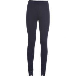Legginsy z koronką bonprix ciemnoniebieski. Niebieskie legginsy damskie bonprix, w koronkowe wzory, z koronki. Za 44.99 zł.