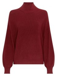 MOSS COPENHAGEN Sweter "Magnea" w kolorze bordowym rozmiar: XS/S. Czerwone swetry klasyczne damskie Moss Copenhagen, s, ze splotem, bez kołnierzyka. Za 143.90 zł.