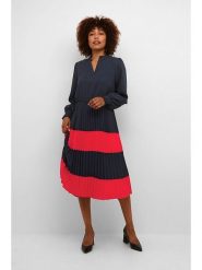 CULTURE Sukienka "Betty" w kolorze antracytowo-czerwonym rozmiar: XL. Czarne sukienki damskie Culture, bez wzorów, bez ramiączek. Za 156.61 zł.