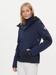 Rossignol Kurtka narciarska RLKWJ23 Granatowy Regular Fit. Niebieskie kurtki sportowe damskie Rossignol, na zimę, xs, bez wzorów, z syntetyku, bez kaptura. Za 2,429.00 zł.
