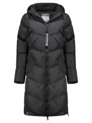 Geographical Norway Płaszcz zimowy "Bonus" w kolorze czarnym rozmiar: XXL. Czarne płaszcze damskie Geographical Norway, na zimę, xxl, bez wzorów, z puchu, bez kaptura. Za 293.95 zł.