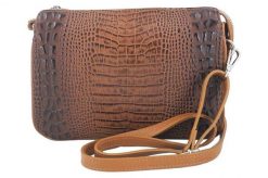 Listonoszka skórzana BARBERINI'S j. brązowa 604/1-12. Brązowe shopper bag Barberinis, bez wzorów, ze skóry, małe, bez dodatków. Za 269.99 zł.