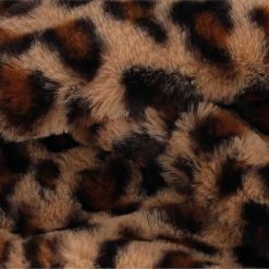 Komin i nauszniki z nadrukiem w panterkę, wełniany Teddy. Brązowe kominy damskie SARLINI, na zimę, bez wzorów, z wełny. Za 167.20 zł.